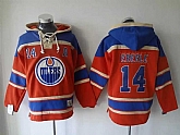 Edmonton Oilers #14 Jordan Eberle Orange Stitched Hoodie,baseball caps,new era cap wholesale,wholesale hats