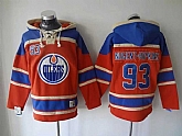Edmonton Oilers #93 Ryan Nugent-Hopkins Orange Stitched Hoodie,baseball caps,new era cap wholesale,wholesale hats