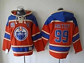 Edmonton Oilers #99 Wayne Gretzky Orange Stitched Hoodie,baseball caps,new era cap wholesale,wholesale hats