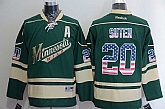 Minnesota Wilds #20 Ryan Suter USA Flag Fashion Green Jerseys,baseball caps,new era cap wholesale,wholesale hats