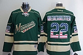 Minnesota Wilds #22 Nino Niederreiter USA Flag Fashion Green Jerseys,baseball caps,new era cap wholesale,wholesale hats