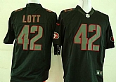 Nike Limited San Francisco 49ers #42 Ronnie Lott Impact Black Jerseys,baseball caps,new era cap wholesale,wholesale hats