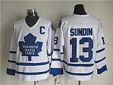 Toronto Maple Leafs #13 Mats Sundin White CCM Throwback Jerseys,baseball caps,new era cap wholesale,wholesale hats