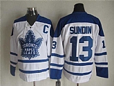 Toronto Maple Leafs #13 Mats Sundin White CCM Throwback Third Jerseys,baseball caps,new era cap wholesale,wholesale hats