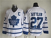 Toronto Maple Leafs #27 Darryl Sittler White Throwback CCM Jerseys,baseball caps,new era cap wholesale,wholesale hats