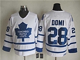 Toronto Maple Leafs #28 Tie Domi White CCM Throwback Jerseys,baseball caps,new era cap wholesale,wholesale hats