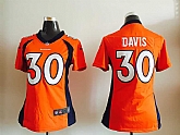 Womens Nike Denver Broncos #30 Terrell Davis Orange Team Color Game Jerseys,baseball caps,new era cap wholesale,wholesale hats