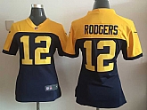 Womens Nike Green Bay Packers #12 Aaron Rodgers Yellow-Blue Game Jerseys,baseball caps,new era cap wholesale,wholesale hats