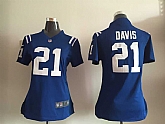Womens Nike Indianapolis Colts #21 Davis Blue Team Color Game Jerseys,baseball caps,new era cap wholesale,wholesale hats