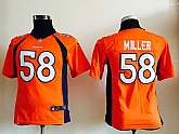 Youth Nike Denver Broncos #58 Von Miller Orange Team Color Game Jerseys,baseball caps,new era cap wholesale,wholesale hats
