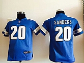 Youth Nike Detroit Lions #20 Barry Sanders Blue Team Color Game Jerseys