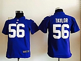 Youth Nike New York Giants #56 Taylor Blue Team Color Game Jerseys,baseball caps,new era cap wholesale,wholesale hats