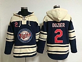 Minnesota Twins #2 Brian Dozier Dark Blue Stitched Hoodie,baseball caps,new era cap wholesale,wholesale hats