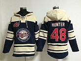 Minnesota Twins #48 Torii Hunter Dark Blue Stitched Hoodie,baseball caps,new era cap wholesale,wholesale hats