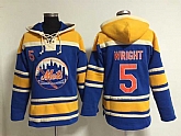 New York Mets #5 David Wright Blue Stitched Hoodie,baseball caps,new era cap wholesale,wholesale hats