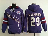 Womens Colorado Avalanche #29 Nathan Mackinnon Purple Stitched Hoodie,baseball caps,new era cap wholesale,wholesale hats