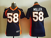 Womens Nike Denver Broncos #58 Von Miller Navy Blue Team Color Game Jerseys,baseball caps,new era cap wholesale,wholesale hats