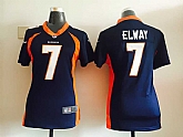 Womens Nike Denver Broncos #7 John Elway Navy Blue Team Color Game Jerseys,baseball caps,new era cap wholesale,wholesale hats