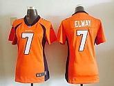 Womens Nike Denver Broncos #7 John Elway Orange Team Color Game Jerseys,baseball caps,new era cap wholesale,wholesale hats