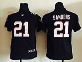 Youth Nike Atlanta Falcons #21 Deion Sanders Black Team Color Game Jerseys