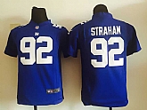 Youth Nike New York Giants #92 Strahan Blue Team Color Game Jerseys,baseball caps,new era cap wholesale,wholesale hats