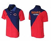 Chicago Bears Printed Team Logo 2015 Nike Polo Shirt (2),baseball caps,new era cap wholesale,wholesale hats