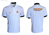 Cleveland Browns Printed Team Logo 2015 Nike Polo Shirt (5)