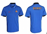 Cleveland Browns Printed Team Logo 2015 Nike Polo Shirt (6)