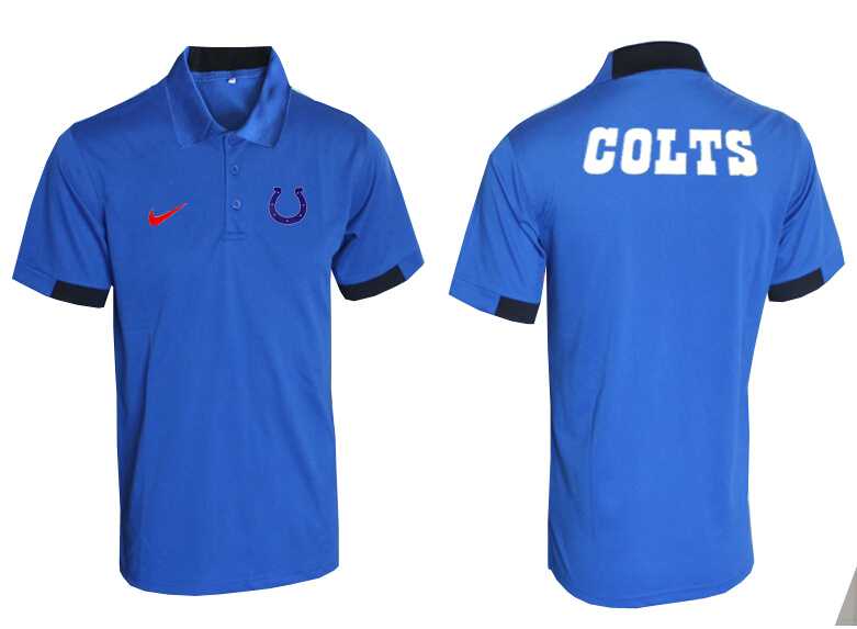 Indianapolis Colts Printed Team Logo 2015 Nike Polo Shirt (1)