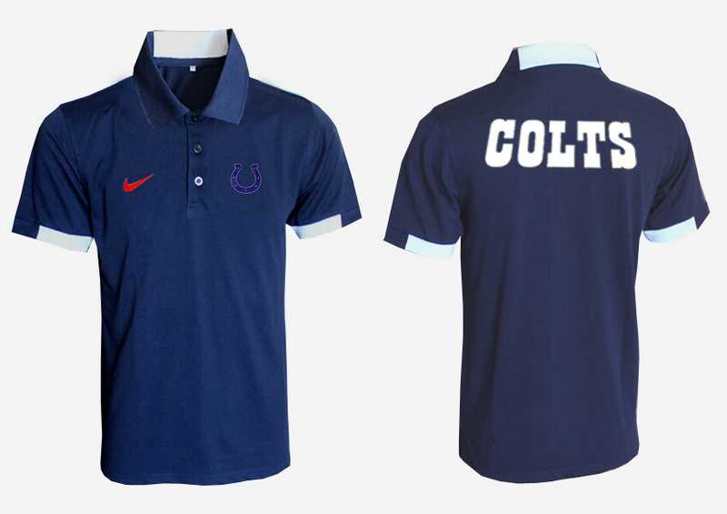Indianapolis Colts Printed Team Logo 2015 Nike Polo Shirt (5)
