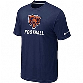 Men's Chicago Bears Nike Cardinal Facility T-Shirt D.Blue 2,baseball caps,new era cap wholesale,wholesale hats