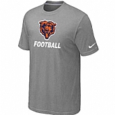 Men's Chicago Bears Nike Cardinal Facility T-Shirt L.Gray 2,baseball caps,new era cap wholesale,wholesale hats