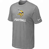 Men's Minnesota Vikings Nike Cardinal Facility T-Shirt L.Gray,baseball caps,new era cap wholesale,wholesale hats