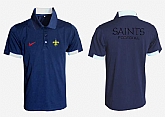 New Orleans Saints Printed Team Logo 2015 Nike Polo Shirt (5)