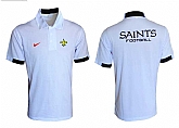 New Orleans Saints Printed Team Logo 2015 Nike Polo Shirt (6)