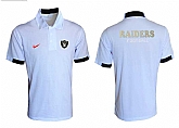 Oakland Raiders Printed Team Logo 2015 Nike Polo Shirt (6)