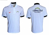 San Diego Chargers Printed Team Logo 2015 Nike Polo Shirt (6)