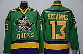 Anaheim Ducks #13 Teemu Selanne Green-Yellow CCM Throwback Jerseys,baseball caps,new era cap wholesale,wholesale hats
