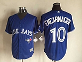 Majestic Toronto Blue Jays #10 Edwin Encarnacion Blue MLB Stitched Jerseys,baseball caps,new era cap wholesale,wholesale hats