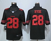Nike Limited San Francisco 49ers #28 Carlos Hyde Black Jerseys,baseball caps,new era cap wholesale,wholesale hats