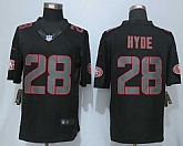 Nike Limited San Francisco 49ers #28 Carlos Hyde Impact Black Jerseys,baseball caps,new era cap wholesale,wholesale hats