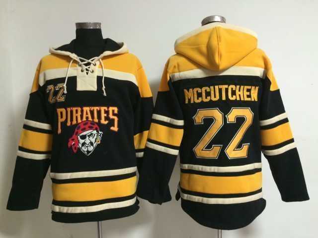 Pittsburgh Pirates #22 Andrew McCutchen Black Stitched Hoodie