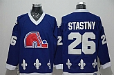 Quebec Nordiques #26 Stastny Blue CCM Throwback Jerseys,baseball caps,new era cap wholesale,wholesale hats