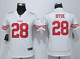 Womens Limited Nike San Francisco 49ers #28 Carlos Hyde White Jerseys,baseball caps,new era cap wholesale,wholesale hats