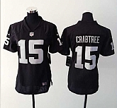 Womens Nike Oakland Raiders #15 Michael Crabtree Black Game Jerseys,baseball caps,new era cap wholesale,wholesale hats