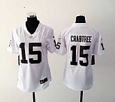 Womens Nike Oakland Raiders #15 Michael Crabtree White Game Jerseys,baseball caps,new era cap wholesale,wholesale hats