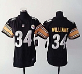 Womens Nike Pittsburgh Steelers #34 Williams Black Game Jerseys,baseball caps,new era cap wholesale,wholesale hats