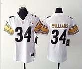 Womens Nike Pittsburgh Steelers #34 Williams White Game Jerseys,baseball caps,new era cap wholesale,wholesale hats