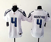 Womens Nike Seattle Seahawks #4 Steven Hauschka White Game Jerseys,baseball caps,new era cap wholesale,wholesale hats