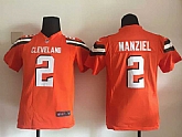 Youth Nike Cleveland Browns #2 Johnny Manziel 2015 Orange Team Color Game Jerseys,baseball caps,new era cap wholesale,wholesale hats